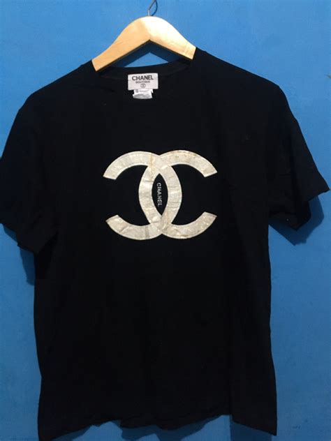 chanel cc tee shirt|vintage chanel t shirt.